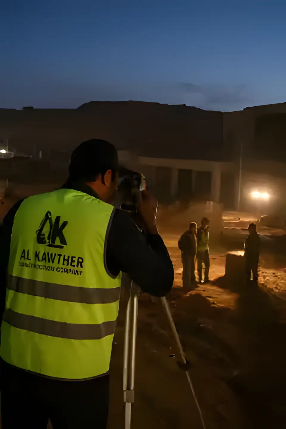 Construction equipment ready on site