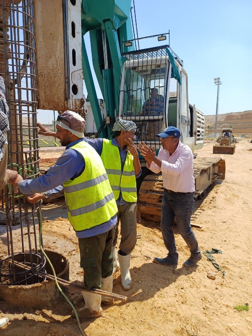 Execution of Foundation Piles for the Football Stadium Building at Palm Hills Club (Dorra) “Bored Piles”