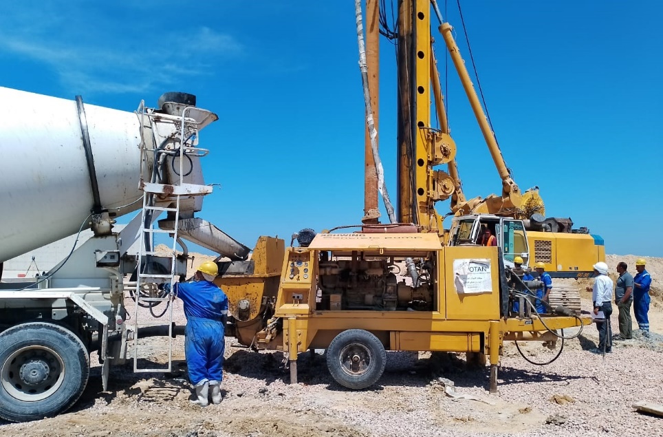 Execution of soil improvement piles at the Hammam Canal project– (Alexandria) “CMC”